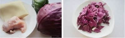 色彩亮丽让人食欲大增的快手菜甘蓝豆皮炒肉片怎么做