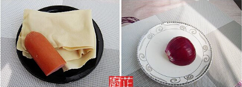 孜然洋葱拌豆腐皮的做法的做法步骤1