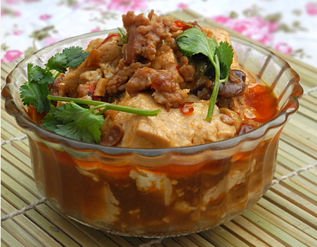 肉末烧豆腐的做法[组图](肉末烧豆腐做法)