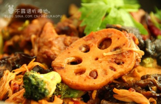 干锅蔬菜炒排骨的做法