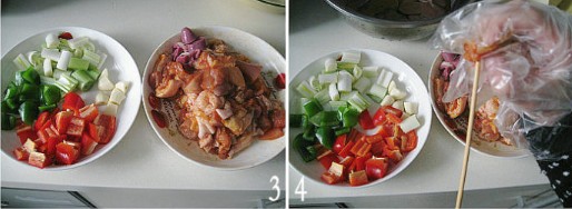 彩椒烤鸡腿肉的做法的做法步骤2