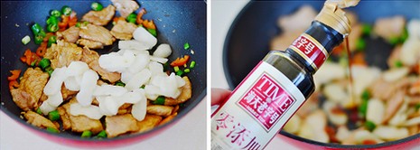 荸荠炒肉片的做法步骤4