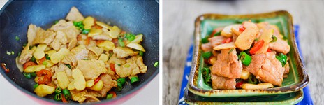 荸荠炒肉片的做法步骤5
