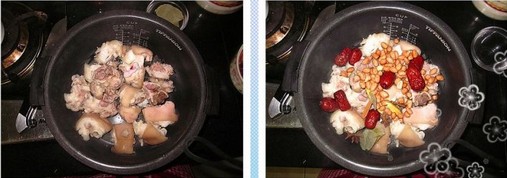 花生炖猪蹄汤的做法步骤2