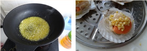 蒜蓉粉丝蒸扇贝的做法步骤5