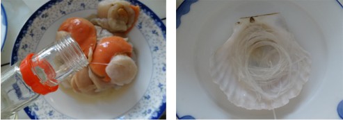 蒜蓉粉丝蒸扇贝的做法步骤2