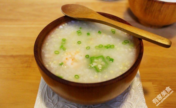 葱香虾仁粥