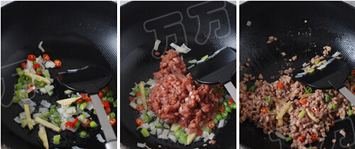 肉末炒酸豆角[有图]的做法步骤2
