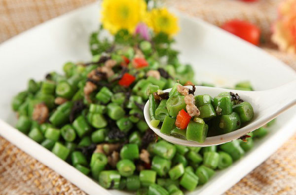 四季豆炒橄榄