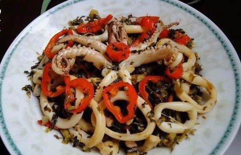 咸酸味道——酸菜鱿鱼