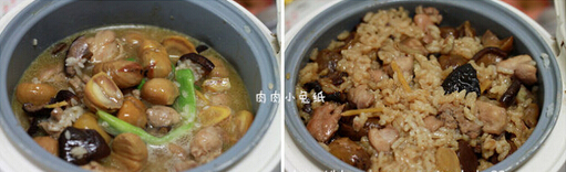 香菇栗子烧鸡饭(图文)的做法步骤8