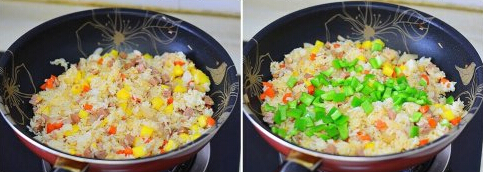 菠萝炒饭 ，菠萝炒饭的家常做法(图文)的做法步骤5