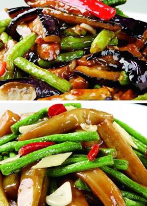 很家常的一道菜：茄子豆角