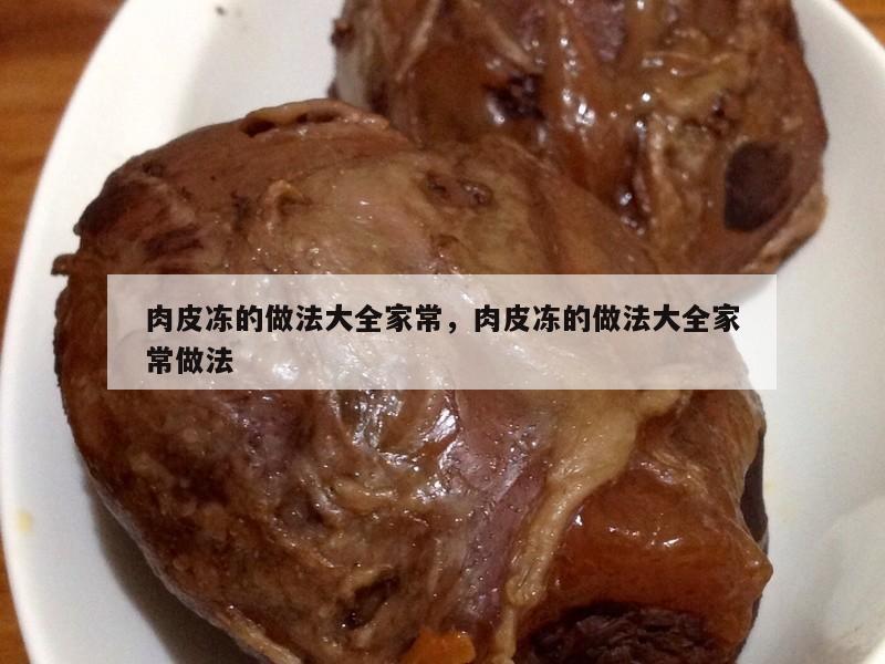肉皮冻的做法大全家常，肉皮冻的做法大全家常做法